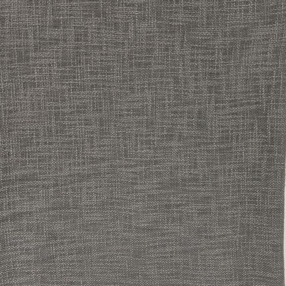 Crate&Barrel Lindstrom Pebble Grey Organic Cotton Window Curtain 52" x 96" - Picture 3 of 6
